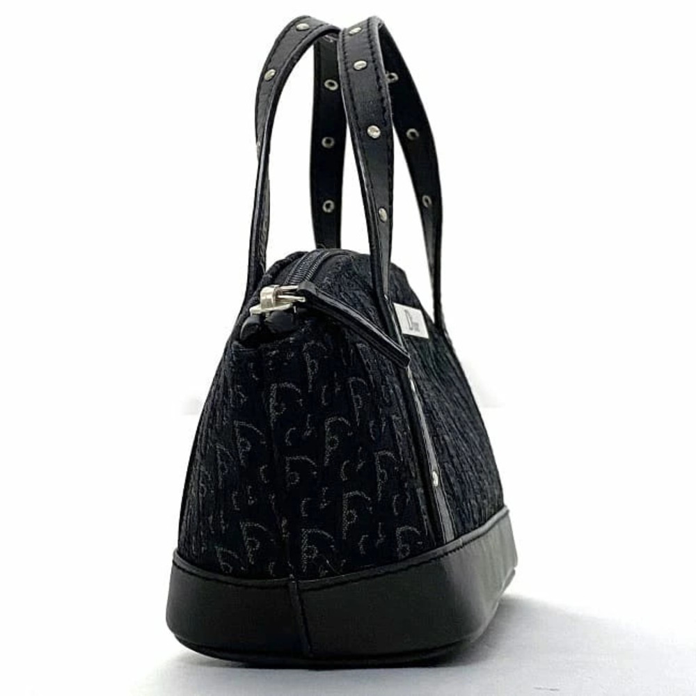 Christian Dior Handbag Black Silver Trotter Bag Accessory Clutch All over Plate - Picture 2 of 8